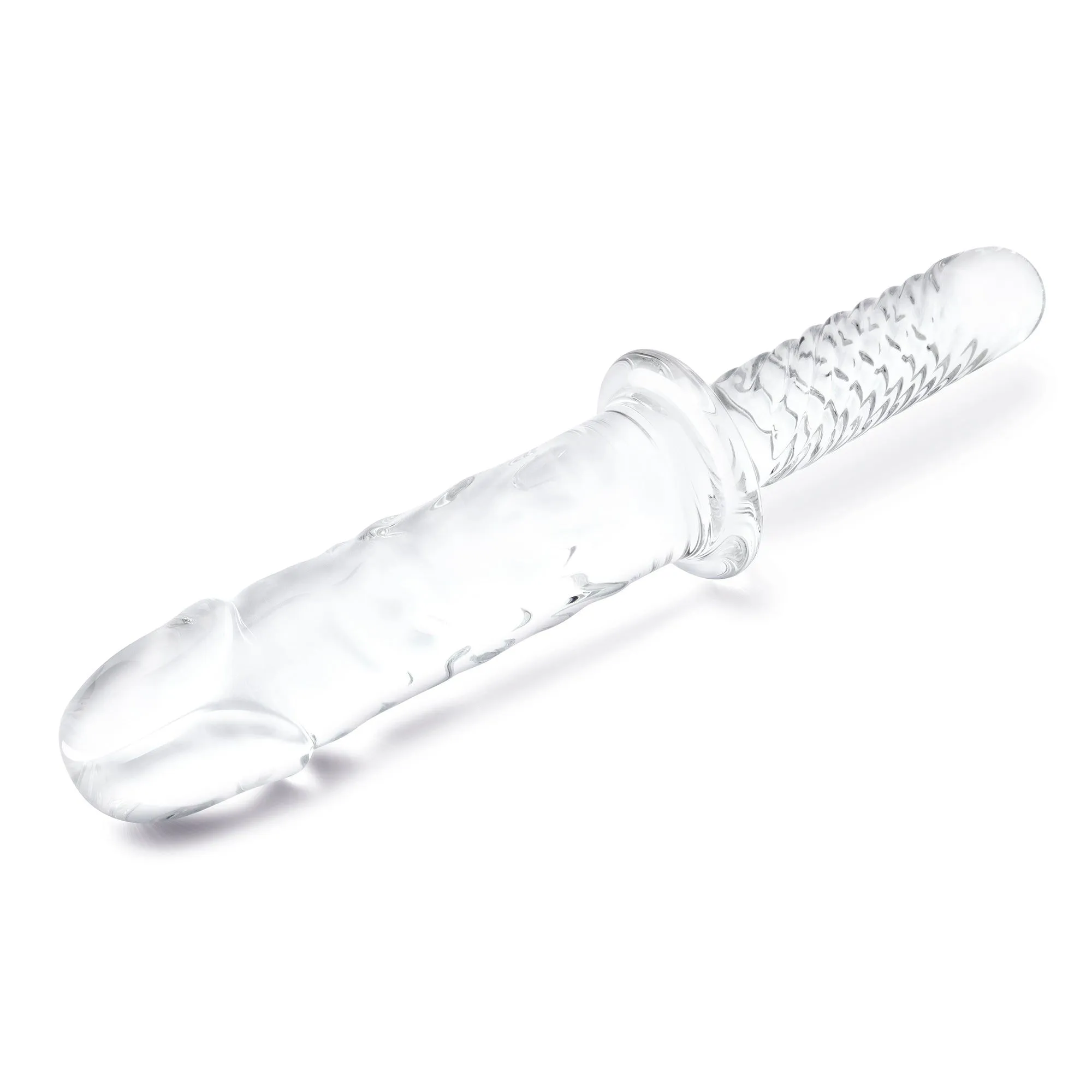 11" Girthy Cock Double Ended Dildo With Handle