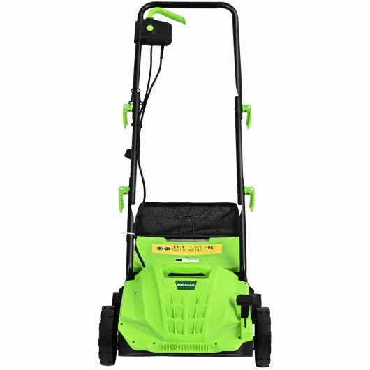 12Amp Corded Scarifier 13" Electric Lawn Dethatcher -Green