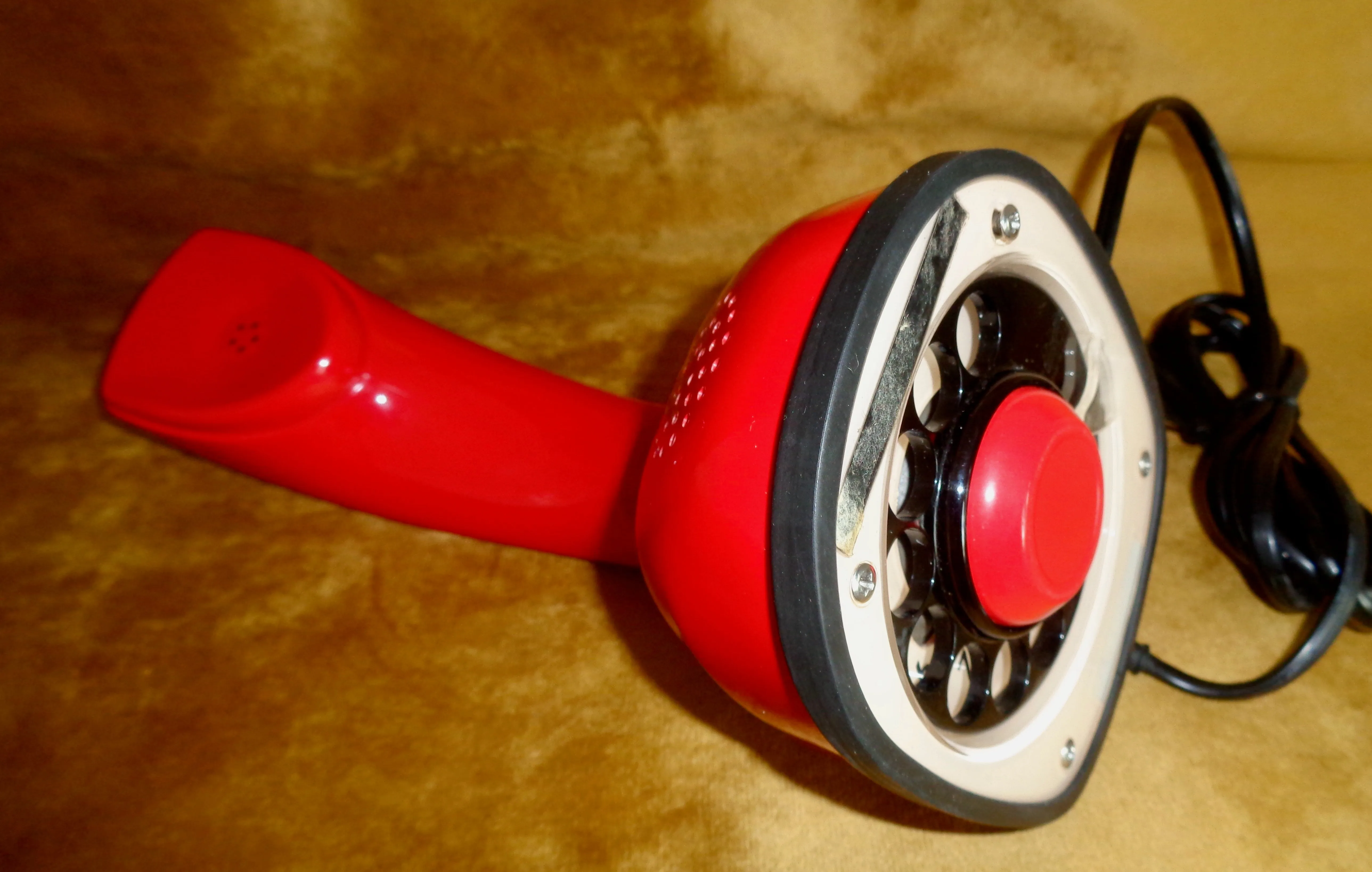 1980s Original Red Ericofon 600 Telephone By Ericsson