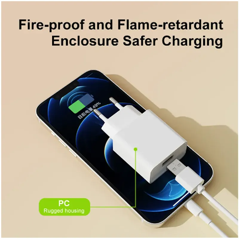 1M Micro 2.4A Fast Charging Usb Cable With Adapter Cs-203