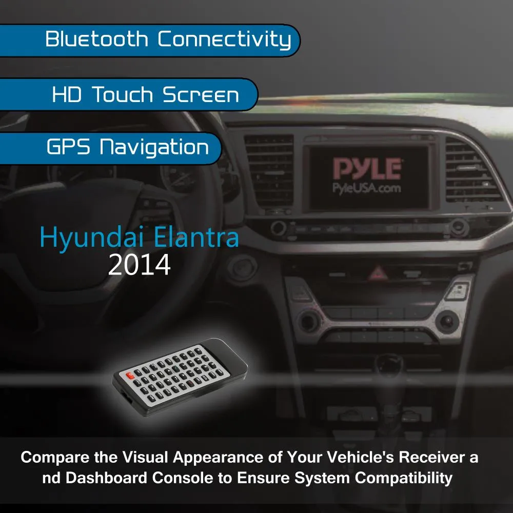 2014 Hyundai Elantra Factory Oem Replacement Stereo Receiver, Plug-And-Play Direct Fitment Radio Headunit