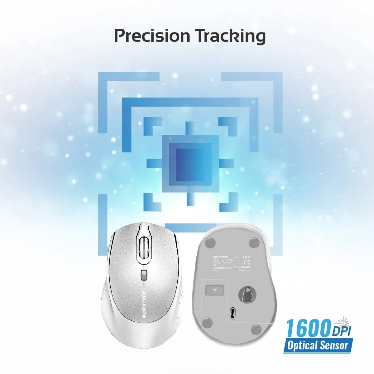 2.4GHz Wireless Optical Mouse with Precision Scrolling