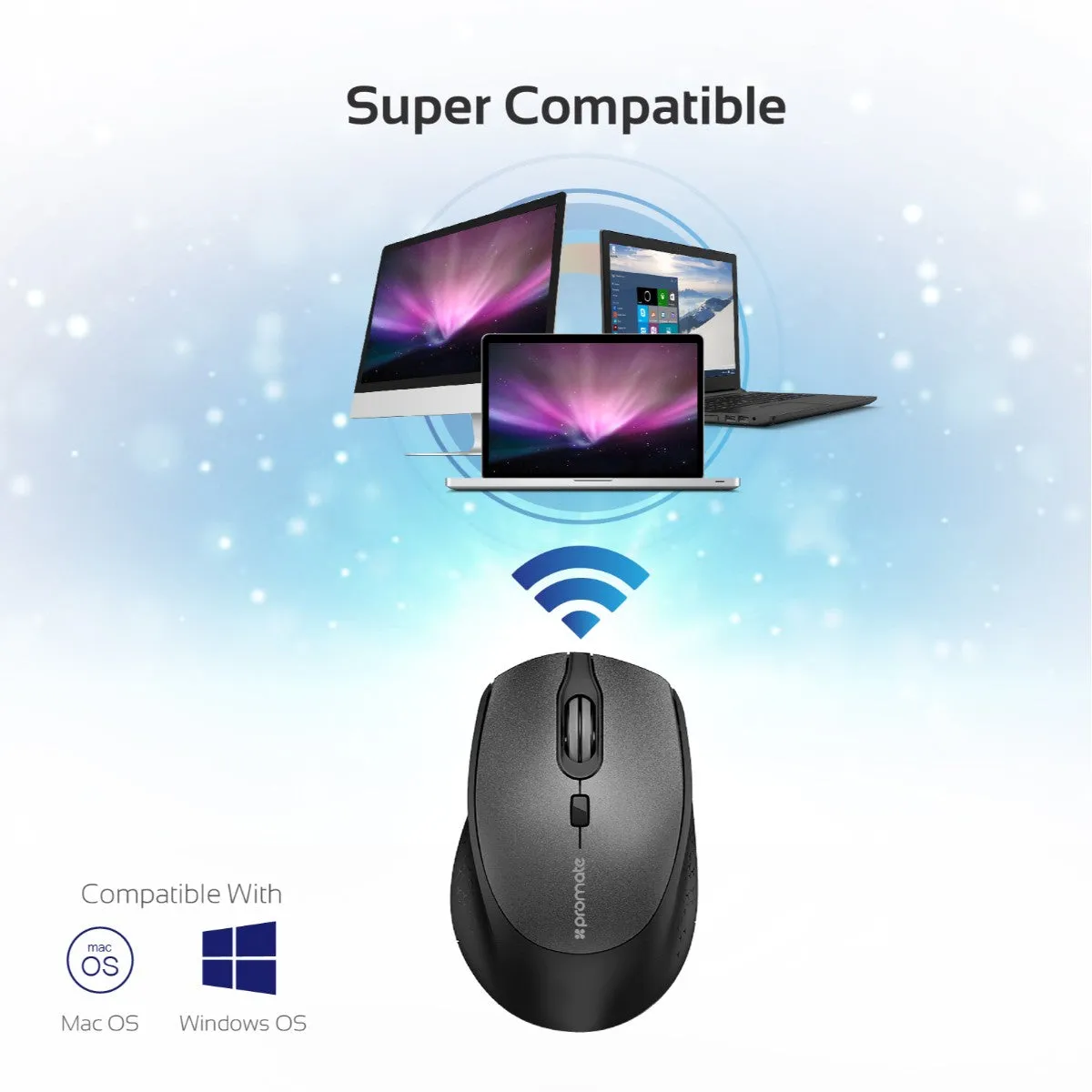 2.4GHz Wireless Optical Mouse with Precision Scrolling