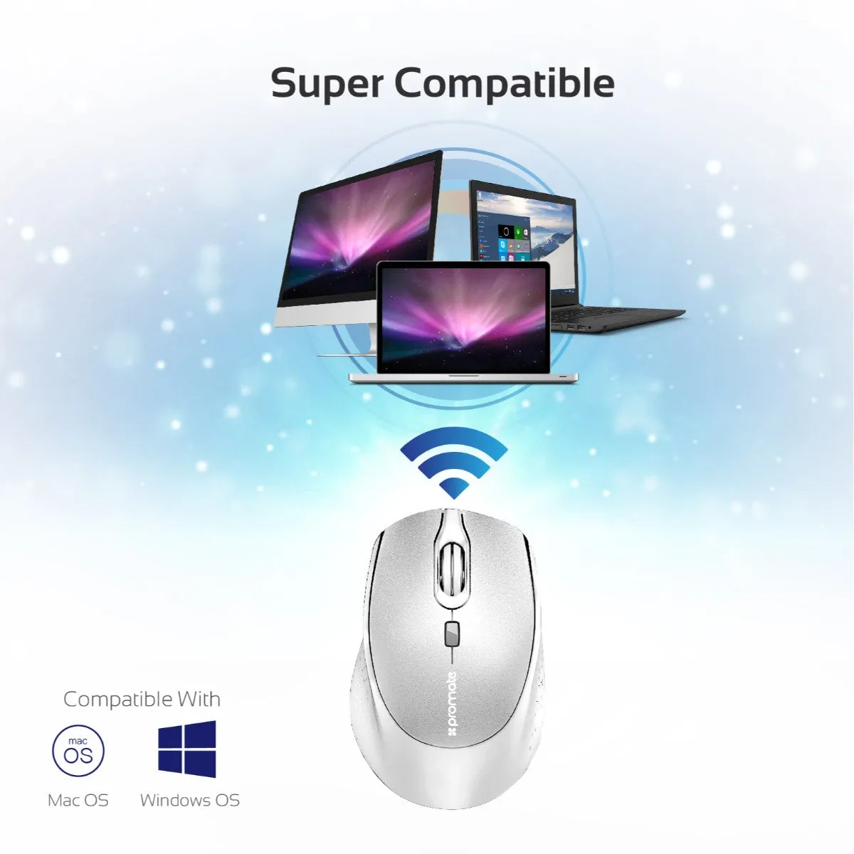 2.4GHz Wireless Optical Mouse with Precision Scrolling