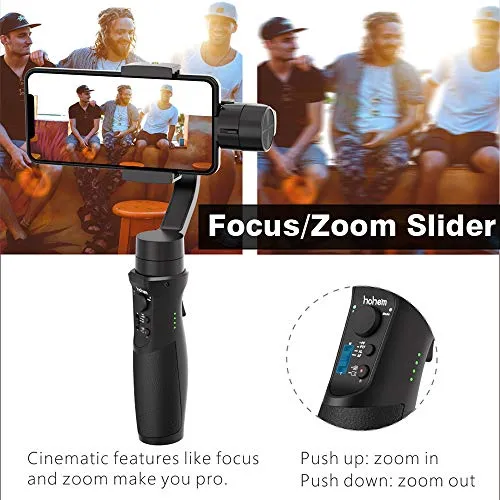 3-Axis Handheld Smartphone Gimbal Stabilizer for iPhone X XR XS Vlog Youtuber Live Video Record with Sport Inception Mode Face Object Tracking Motion Time-Lapse - Hohem Isteady Mobile Plus