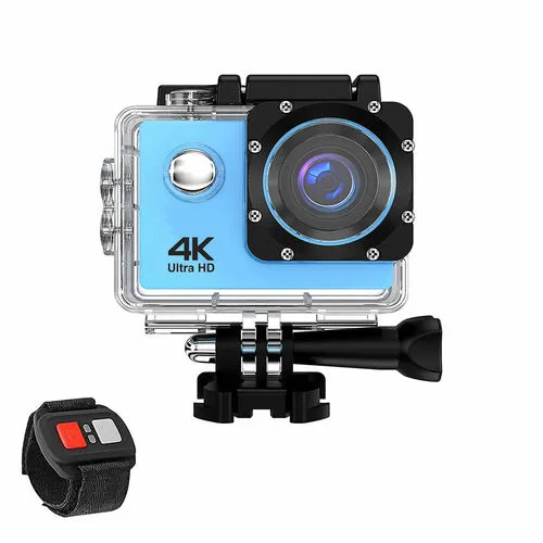 4K  Waterproof All Digital UHD WiFi Camera   RF Remote And Accessories