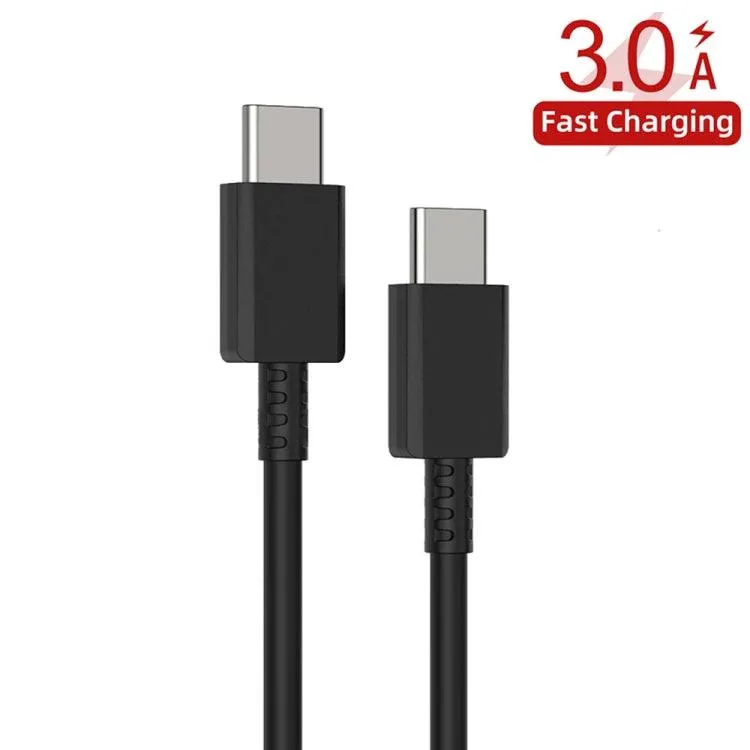 5-Pack 1m 3A USB-C to USB-C TPU Charging and Data Sync Cable for Mobile Devices