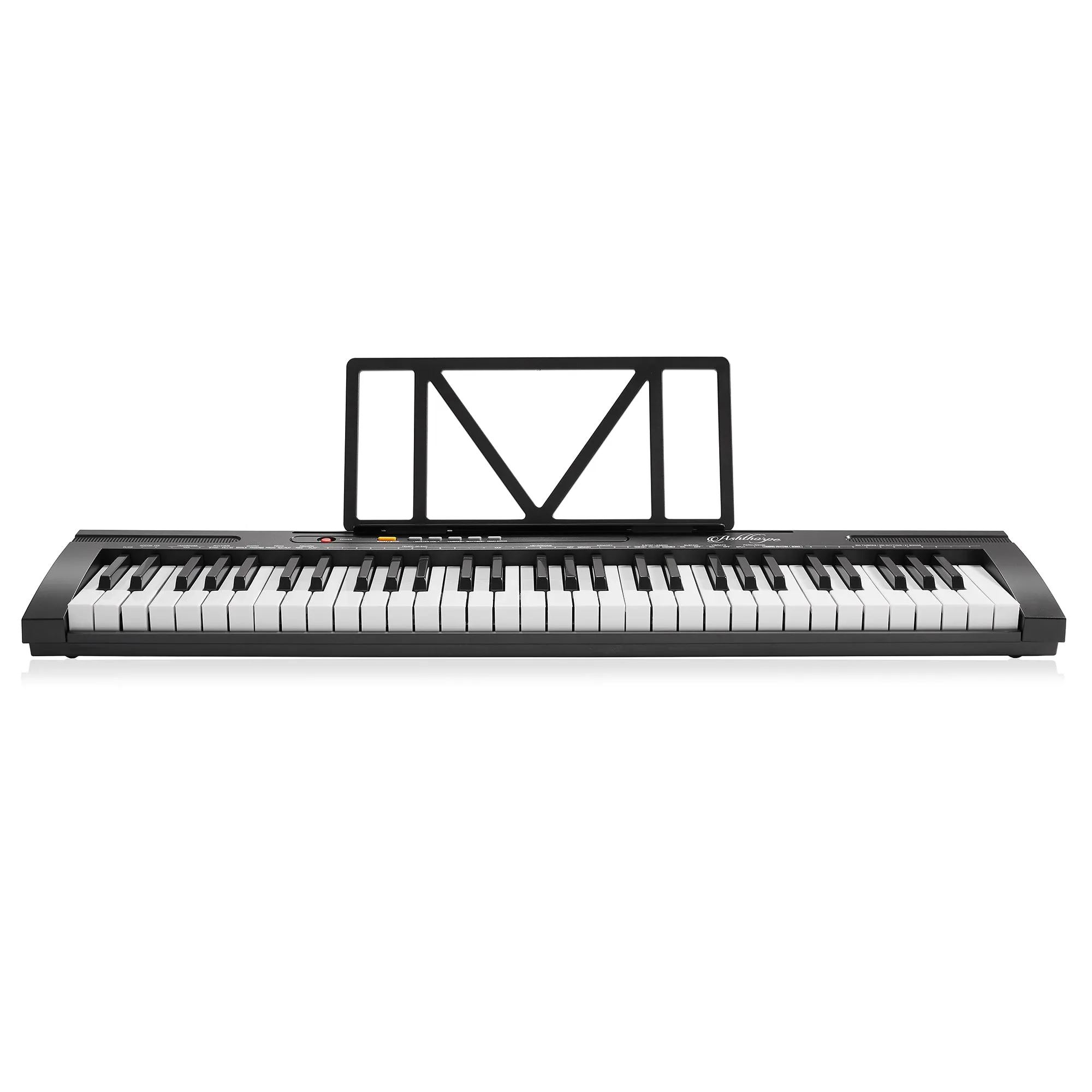 61-Key Digital Keyboard Piano with Full-Size Keys - Includes Headphones and Mic