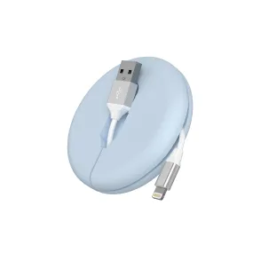 6ft Lightning® to USB-A Cable and Smart Management - Arctic Blue