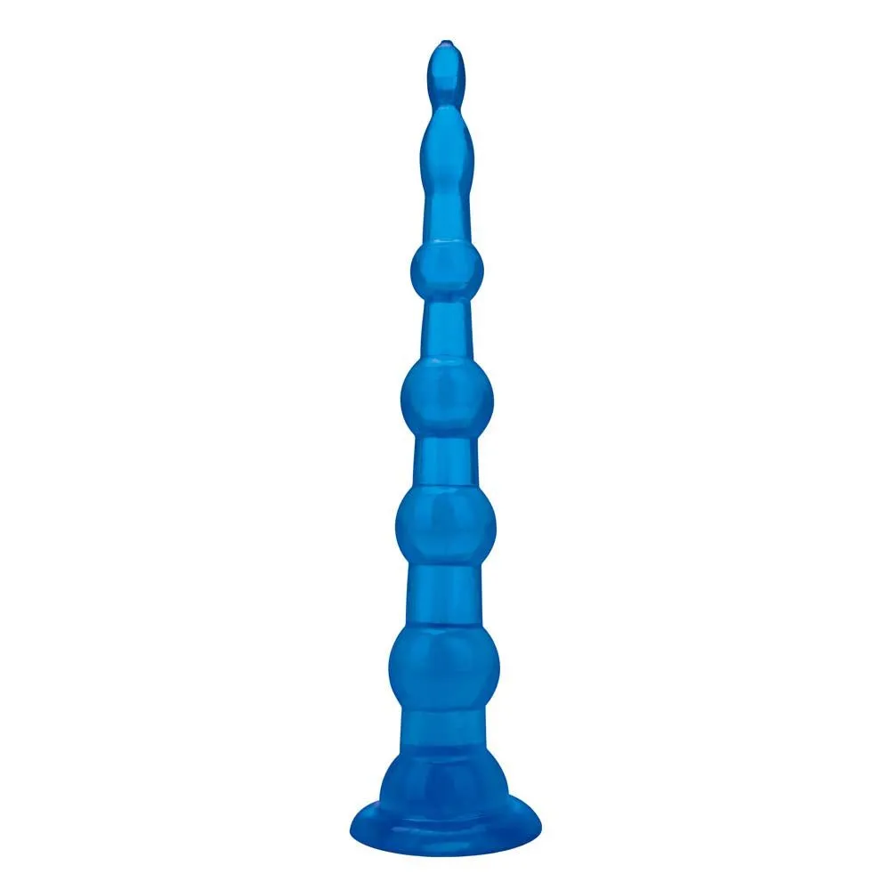 8.5" Anal Beads With Suction Base