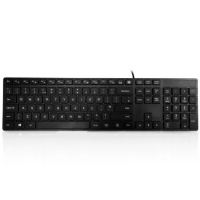 Accuratus KYBAC301 Black Full size super slim multimedia Language keyboard