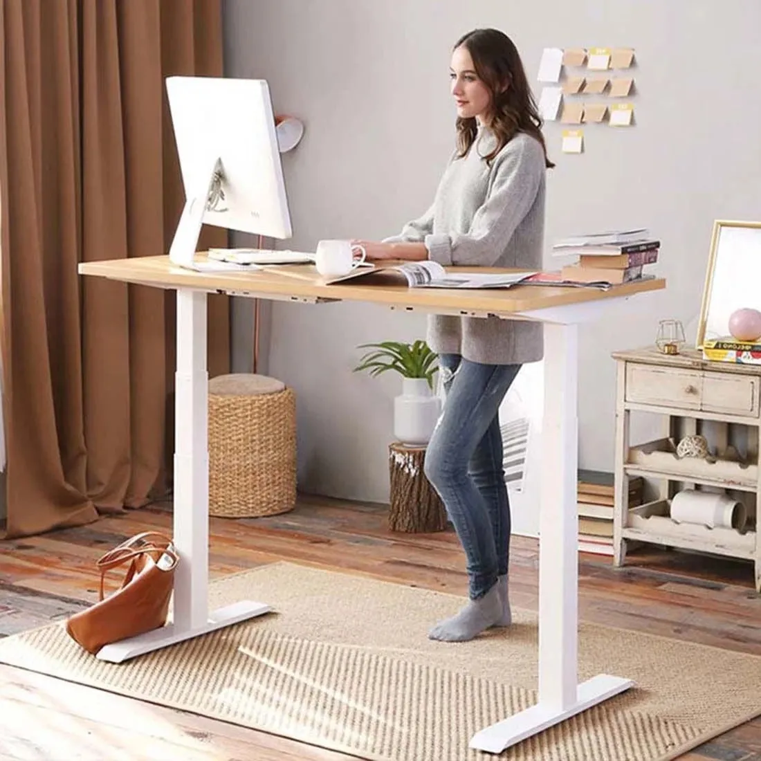 Adjustable Sit/Stand Desk - Dual Motor Frame - Humb