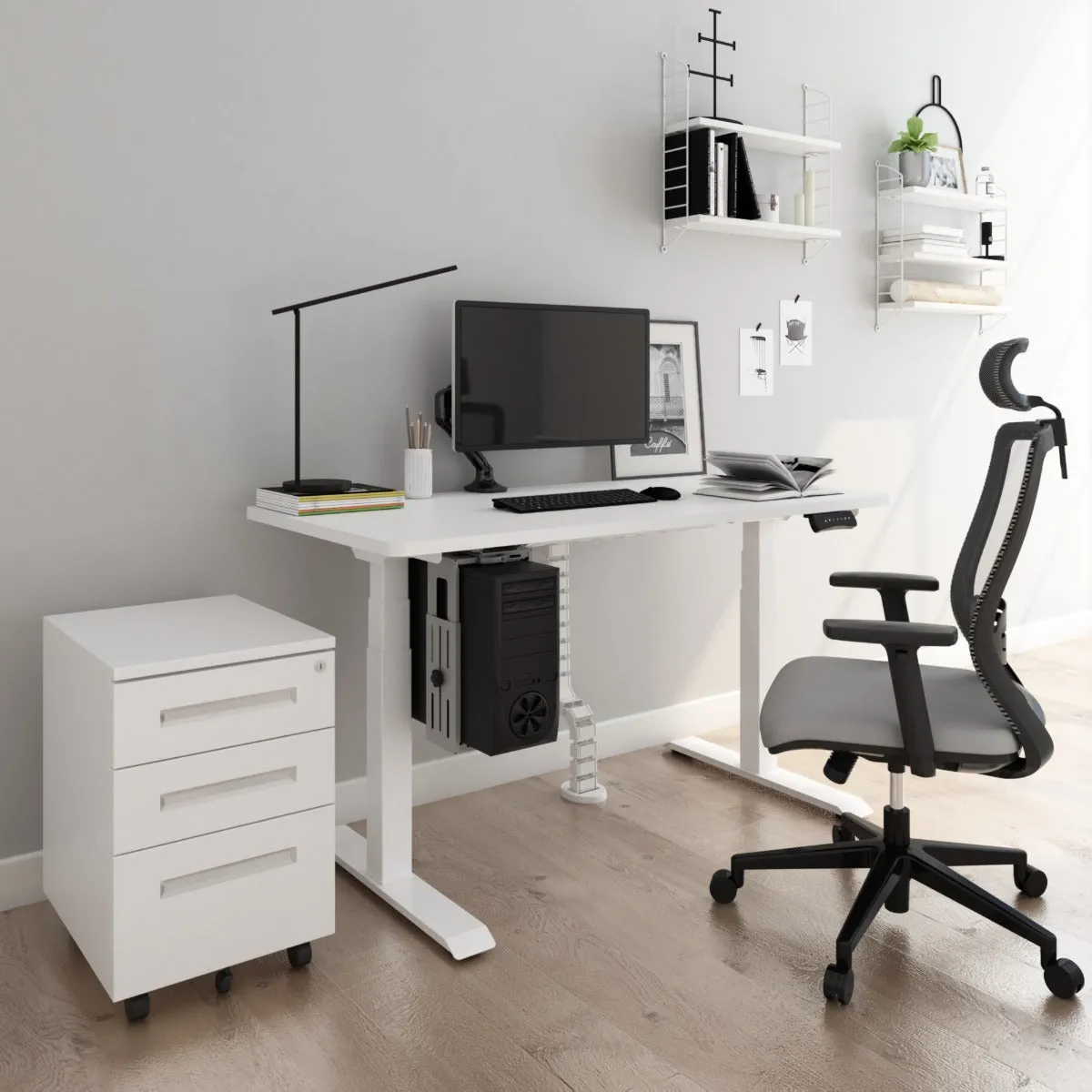 Adjustable Sit/Stand Desk - Dual Motor Frame - Humb