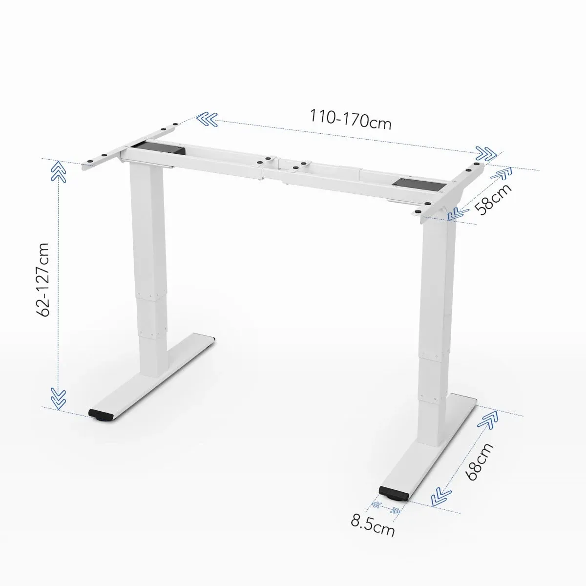 Adjustable Sit/Stand Desk - Dual Motor Frame - Humb