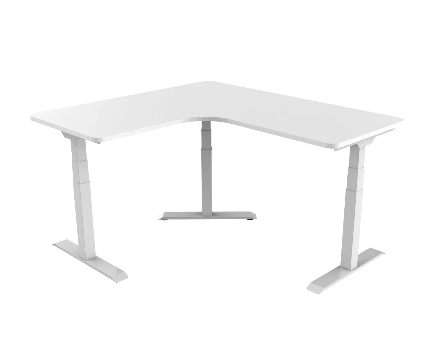 Adjustable Sit/Stand Desk - Triple Motor Frame - Corner Desk