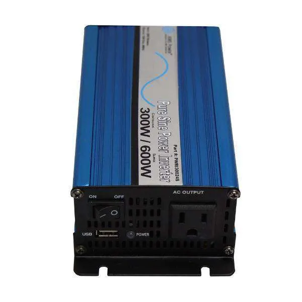 Aims Power PWRI30024S 300 Watt Pure Sine Inverter New