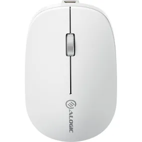 Alogic Echelon Bluetooth USB-C Rechargeable 4 Keys Mouse (White)