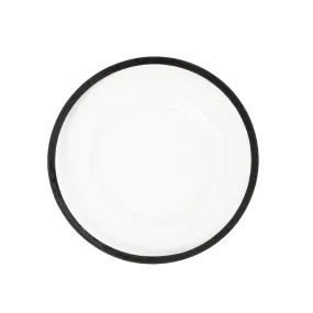 Alpine Glass Charger Plate - Black Trim