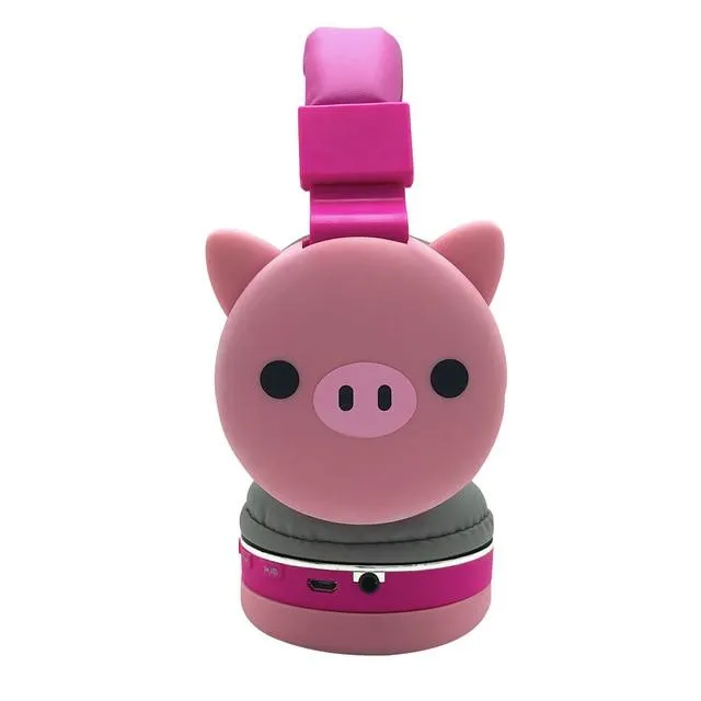 Animal Bluetooth Headphones 3D So CUTE!  Pig, Cat, Rabbit Wireless Music or Gaming Headset Gaming for Mobile Phone MP3 PC*