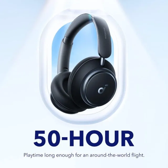 Anker Soundcore Space Q45 - Adaptive Active Noise Cancelling Headphones, Reduce Noise by Up to 98%, 50H Playtime, LDAC Hi-Res Wireless Audio (Black)