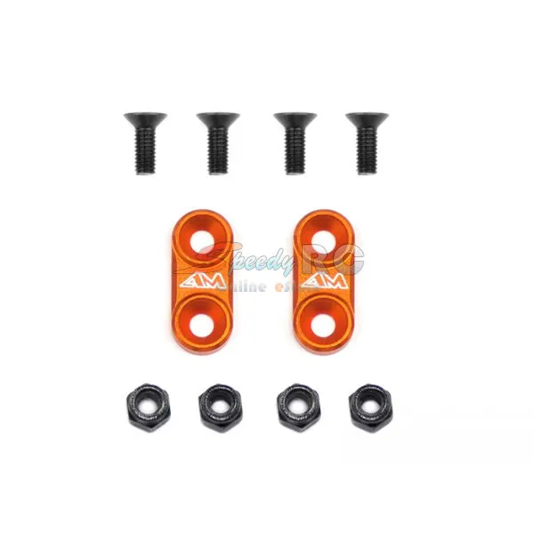 ArrowMax 1:10th On-Road Alu Wing Mounts (Orange) AM-030104