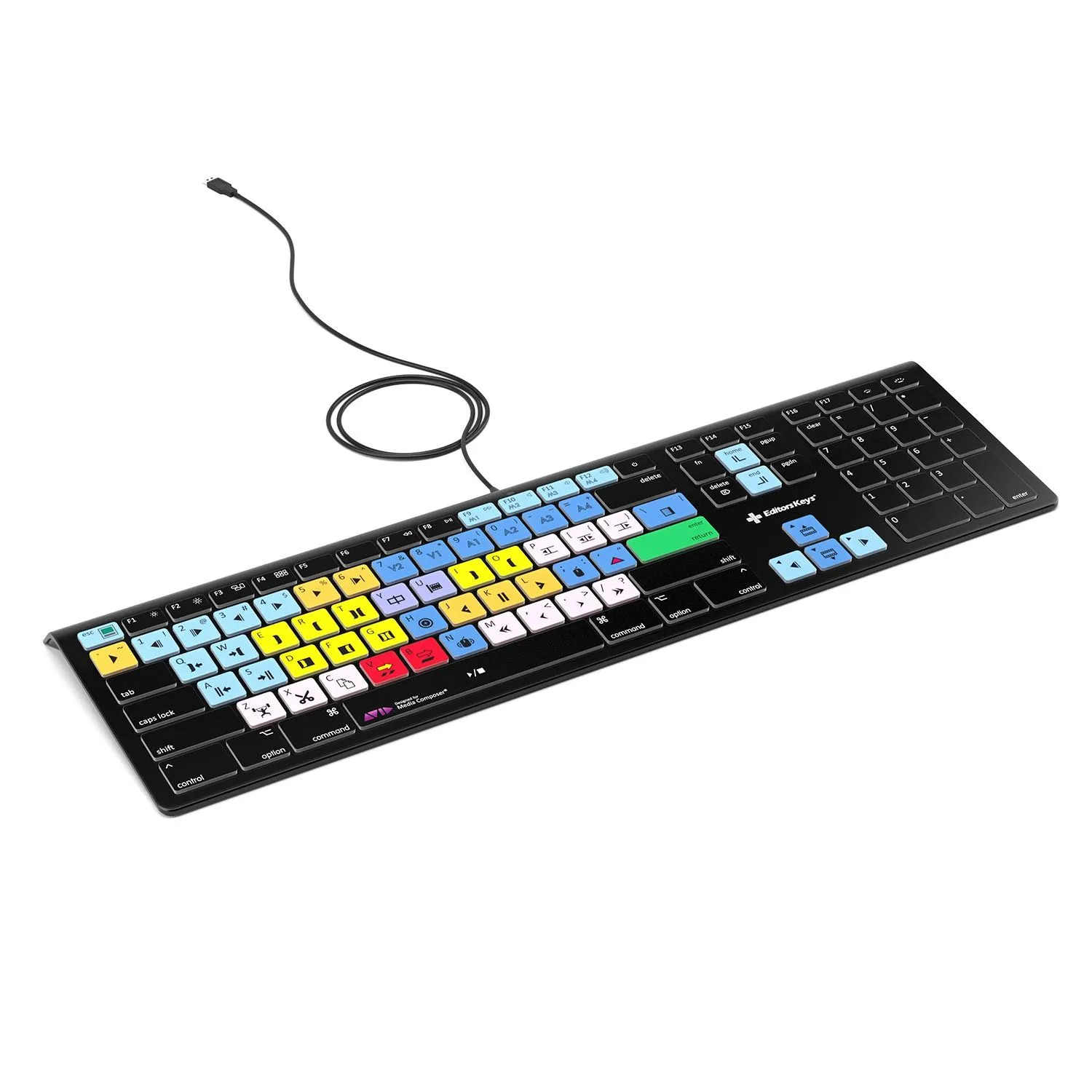 Avid Media Composer Keyboard - Backlit - For Mac or PC