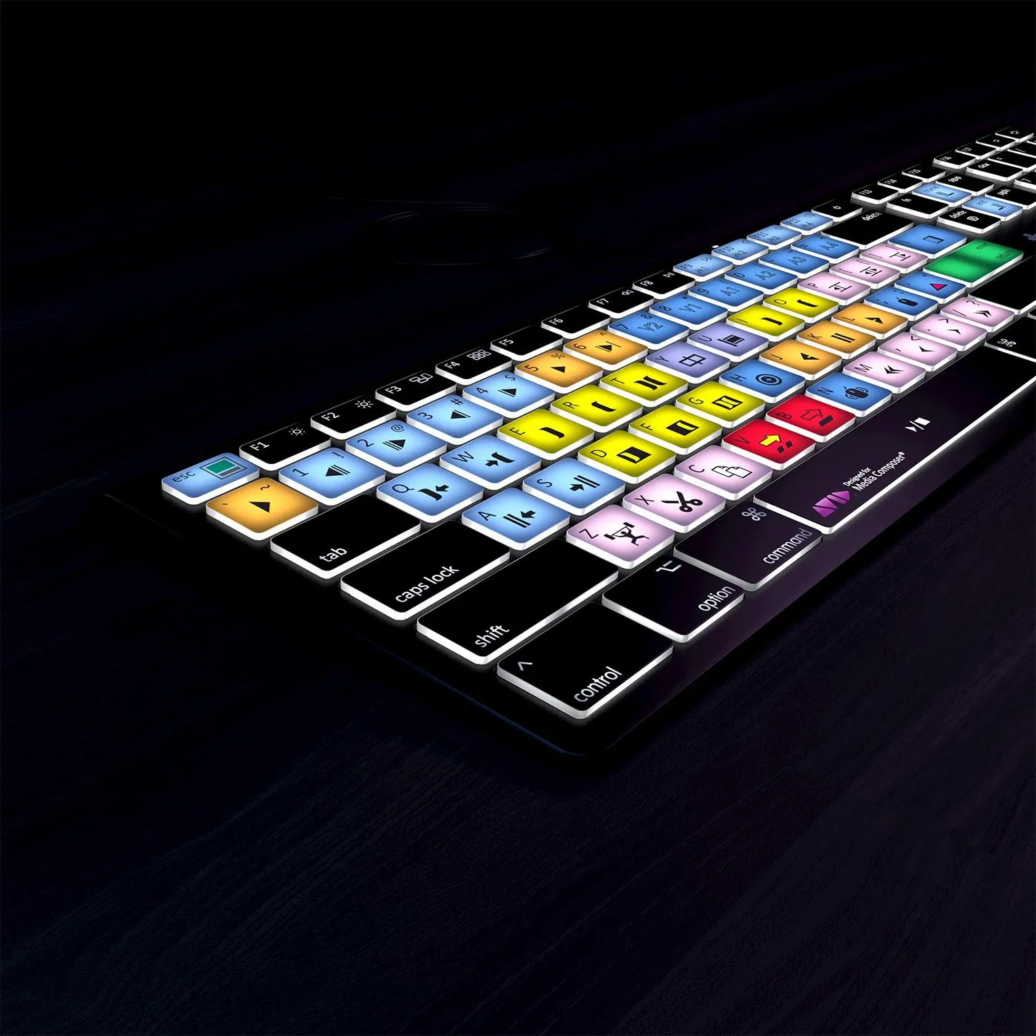 Avid Media Composer Keyboard - Backlit - For Mac or PC