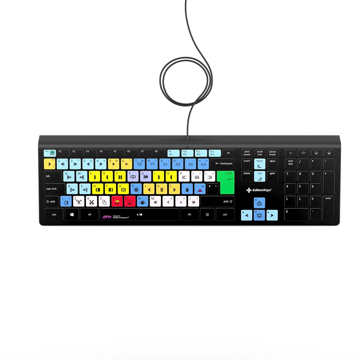 Avid Media Composer Keyboard - Backlit - For Mac or PC