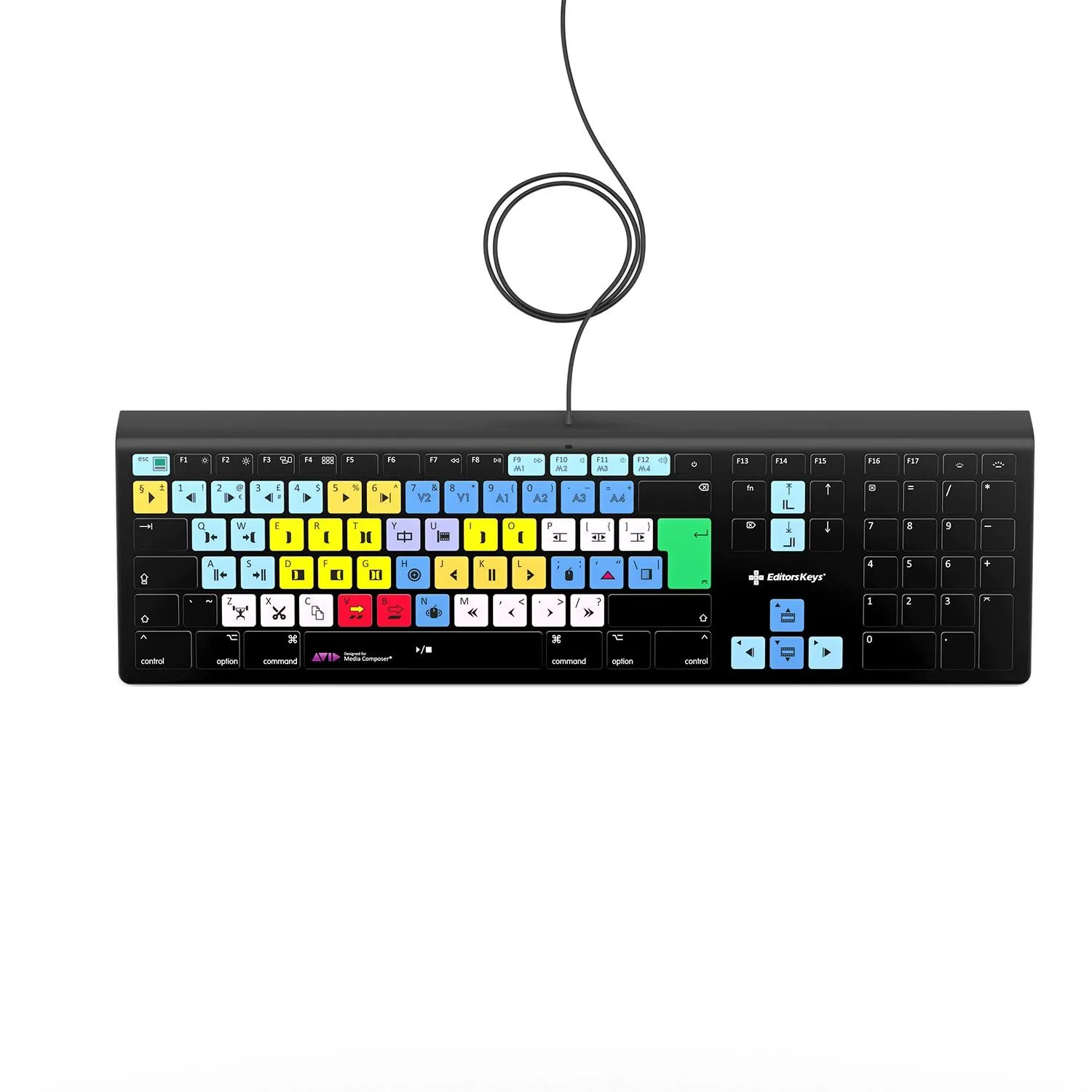 Avid Media Composer Keyboard - Backlit - For Mac or PC