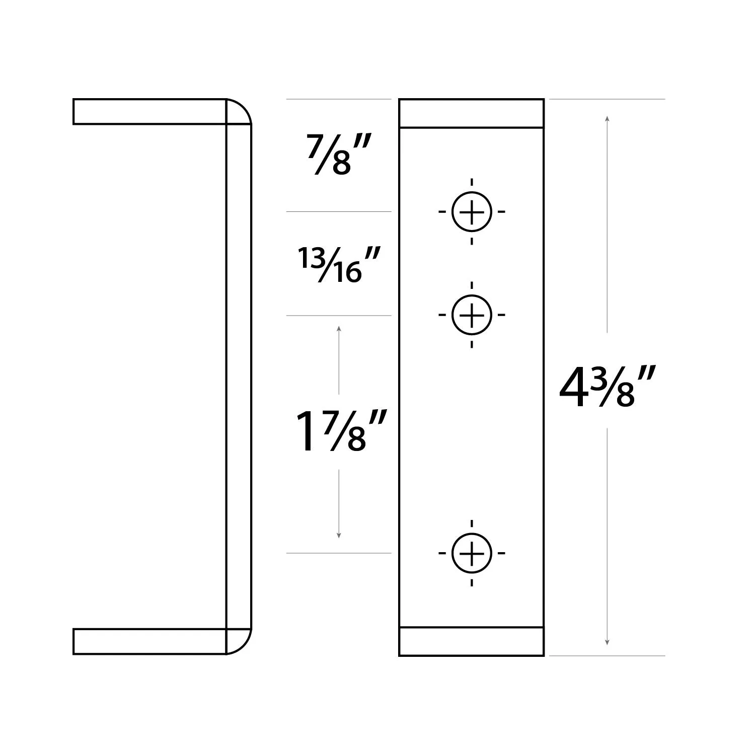 BajaRack Roof Rack Awning Mount For 5" Height Rack (2 Pieces)