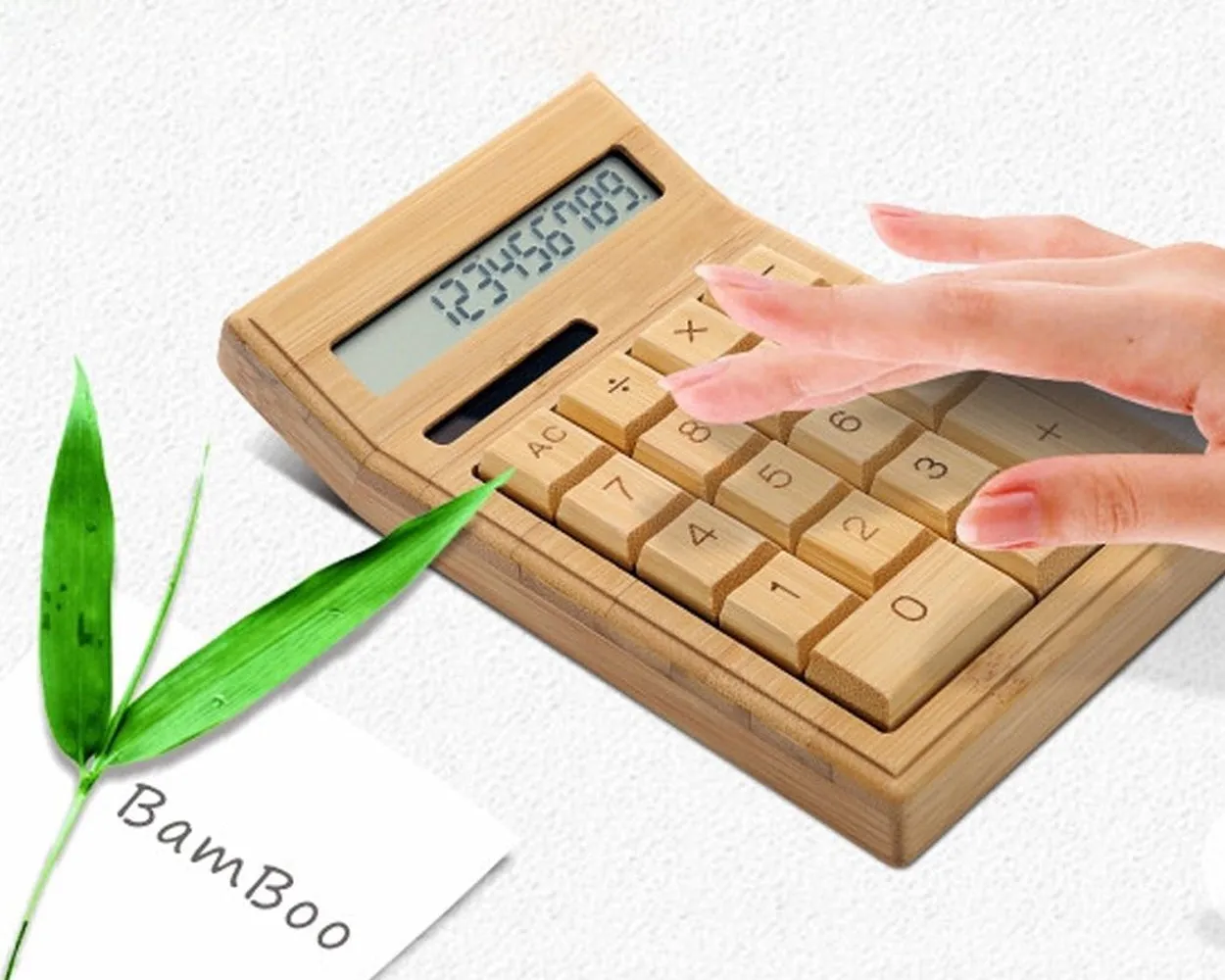 Bamboo Solar Calculators with 12-digit Large Display