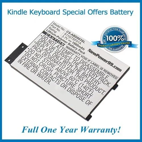 Battery Replacement Kit for the Amazon Kindle Keyboard with Special Offers