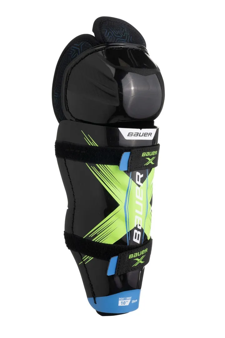 Bauer Youth X Hockey Player Shin Guards