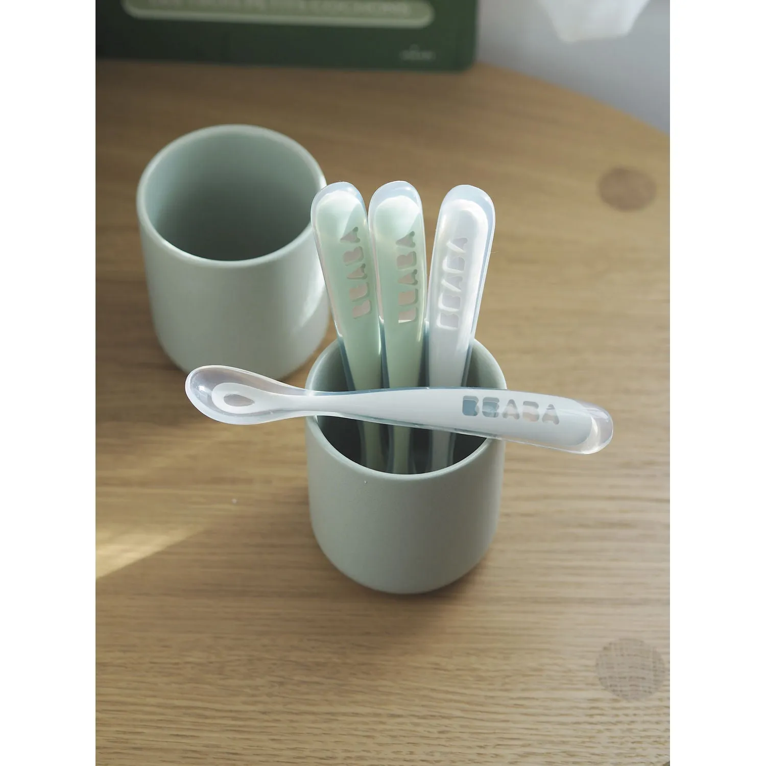 Beaba Silicone Baby Spoon Set