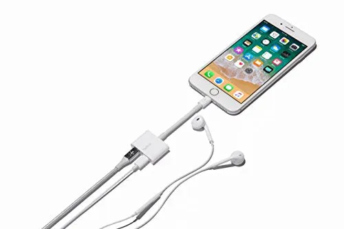 Belkin Lightning Audio   Charge RockStar Adapter for iPhone X, iPhone 8, iPhone 8 Plus, iPhone 7 and iPhone 7 Plus