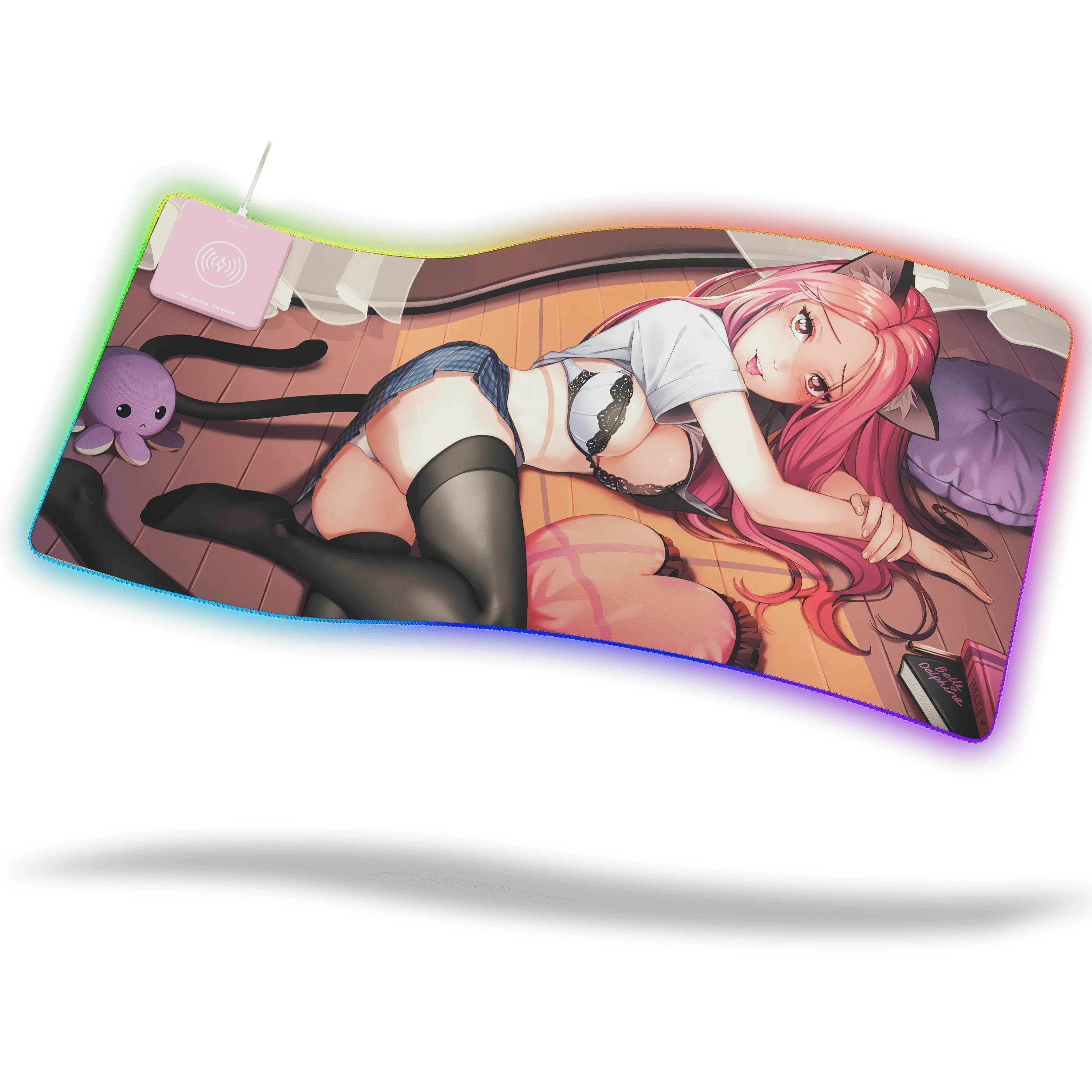 Belle Delphine P1 Kitty Cat RGB Mousepad - XL