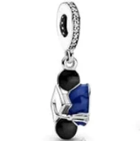 Blue Mickey Mouse Graduation Cap Dangle Charm