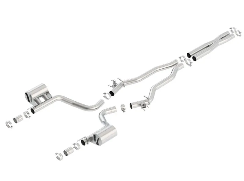 Borla 15-16 Dodge Charger Hellcat 6.2L V8 ATAK Catback Exhaust w/ Valves No Tips Factory Valance