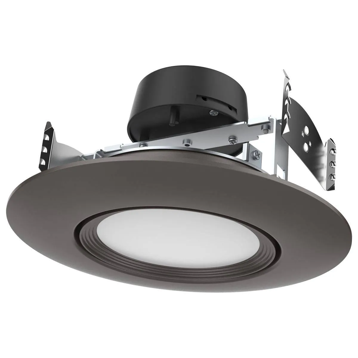 Bronze 10.5 Watt; LED Retrofit Downlight; Gimbaled; 120 Volt; CCT Selectable