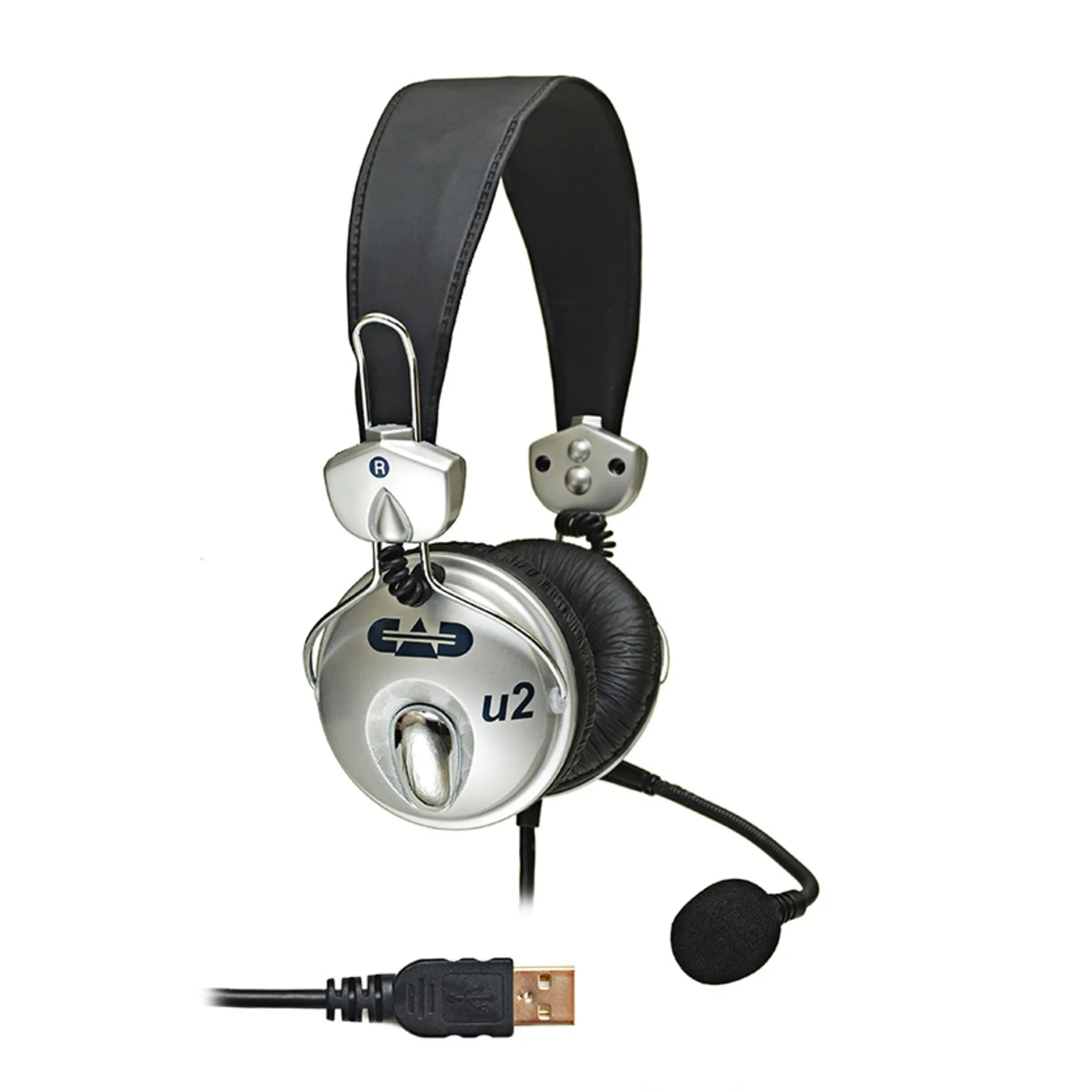 CAD Audio U2 USB Stereo Headphones With Cardioid Condenser Microphone