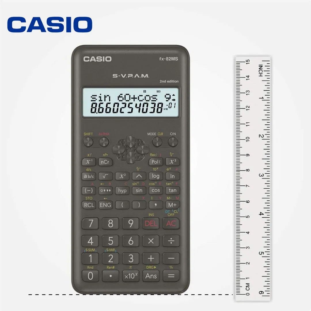 Casio FX-82MS 2nd Gen Non-Programmable Scientific Calculator ( Pack of 1 )