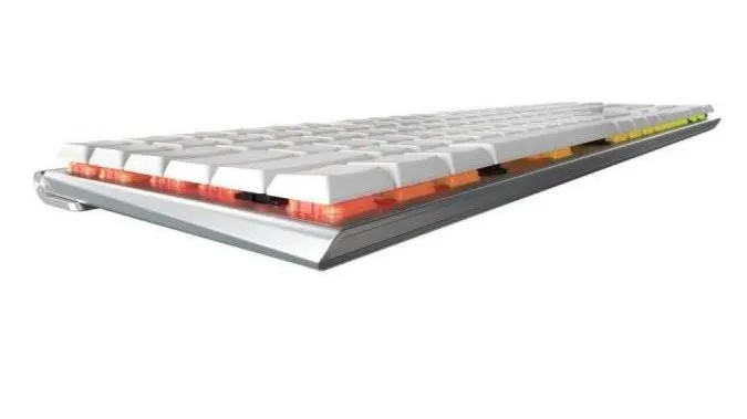 CHERRY MX10.0 Low Profile紅軸 RGB 機械式鍵盤(G8A-25000LYAEU-1) (銀框) G8A-25000LYAEU-1