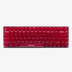 CLEAR RUBY Basecamp 65 Keyboard (Silent Glacier Switch)