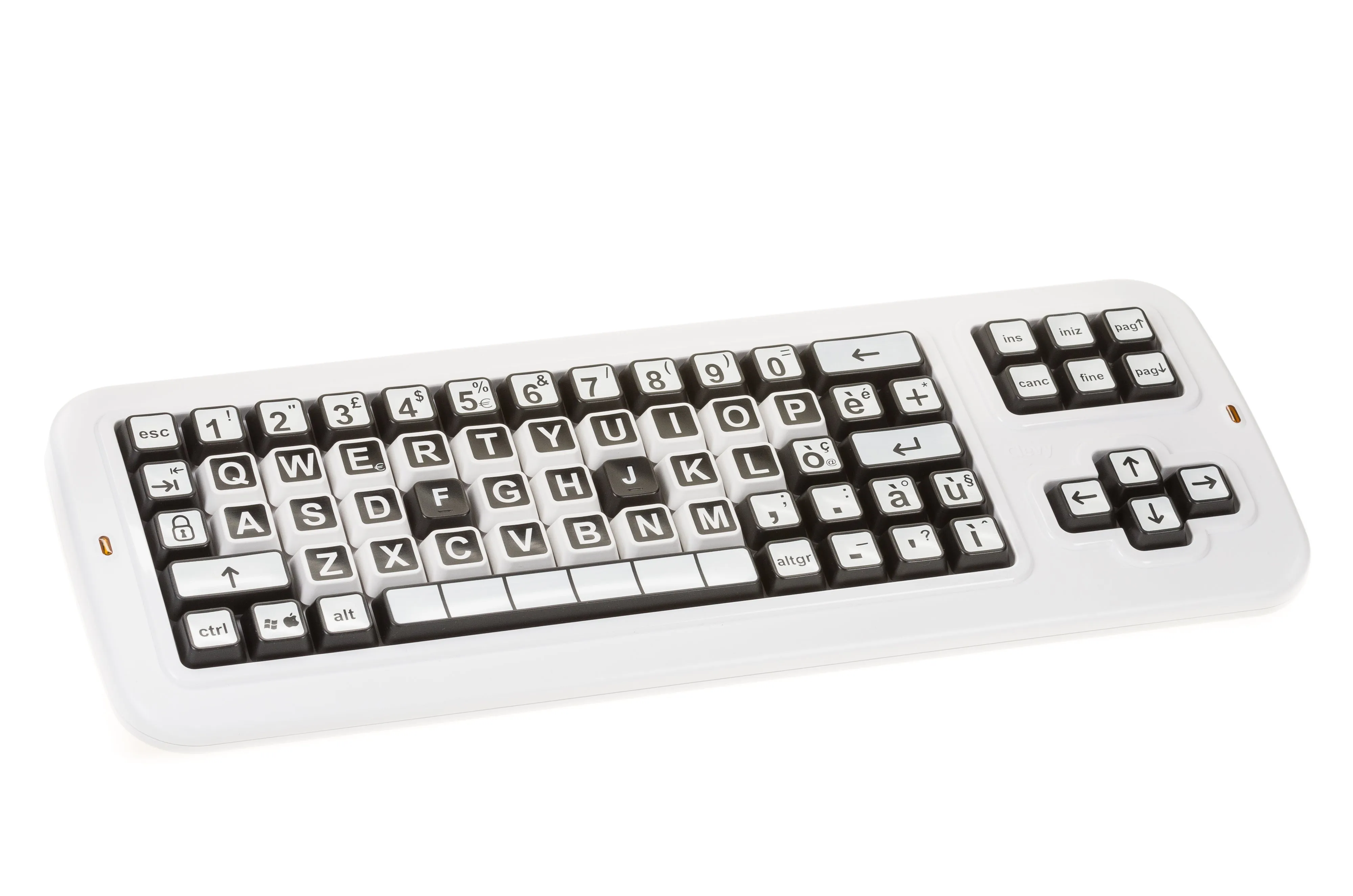 Clevy Large Print Mechanical and solid spill proof Keyboard Contrast Keyboard