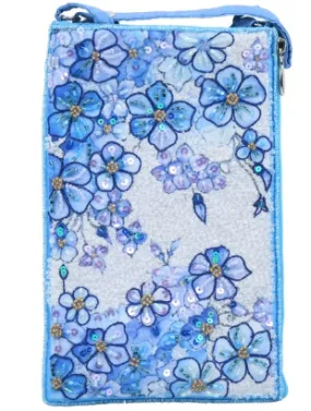 Club Bag   Cross body Pretty Petals Blue SHB85