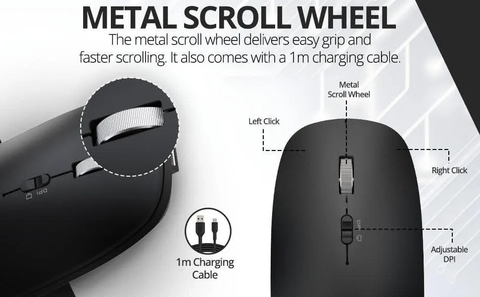 Coconut Star Wireless Mouse with Dedicated Minimize button