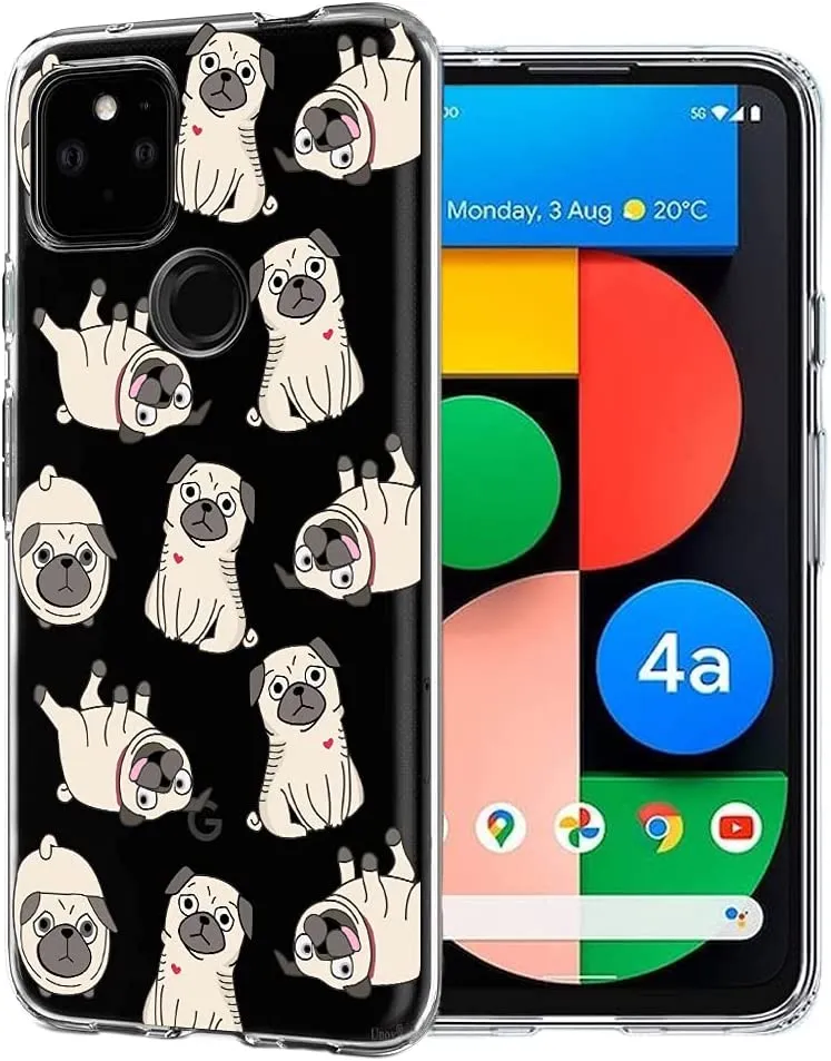 Compatible Google Pixel 4a 5G Clear Pattern Protective Back Cover