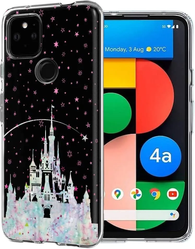 Compatible Google Pixel 4a 5G Clear Pattern Protective Back Cover