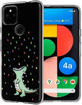 Compatible Google Pixel 4a 5G Clear Pattern Protective Back Cover