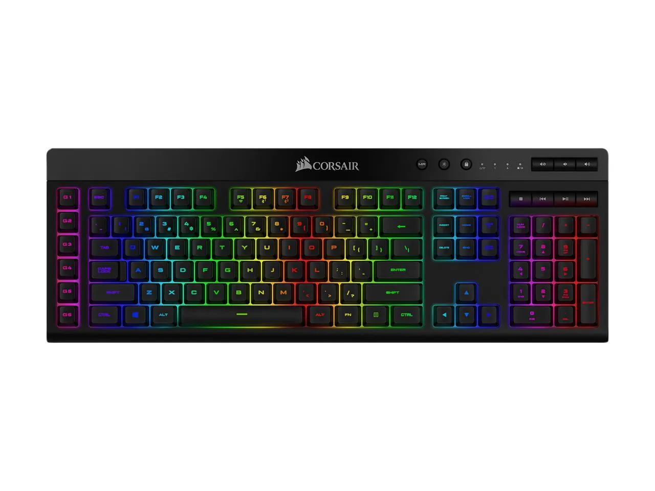 Corsair Keyboard K57 RGB Wireless Gaming Keyboard with SLIPSTREAM Wireless Technology, Backlit RGB LED, Black